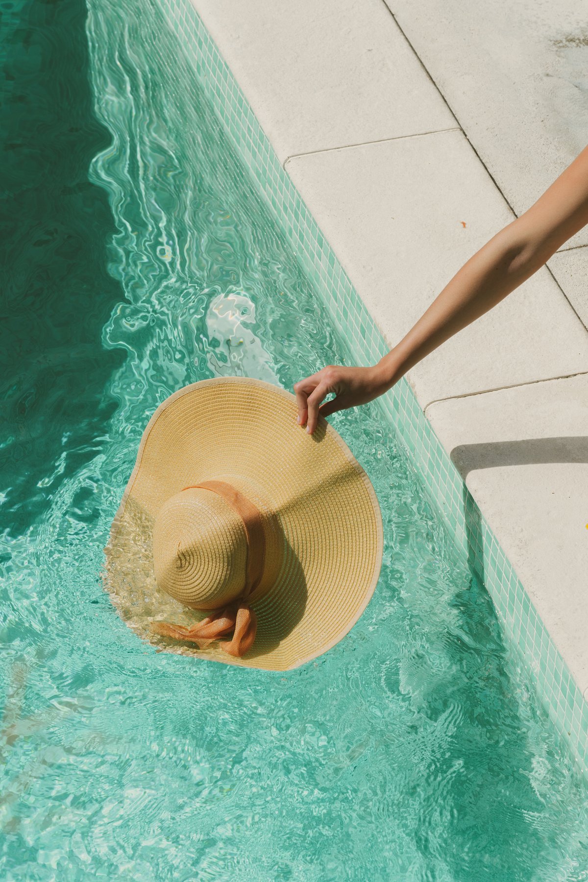 Pool Lifestyle Hat in a Swimming Pool