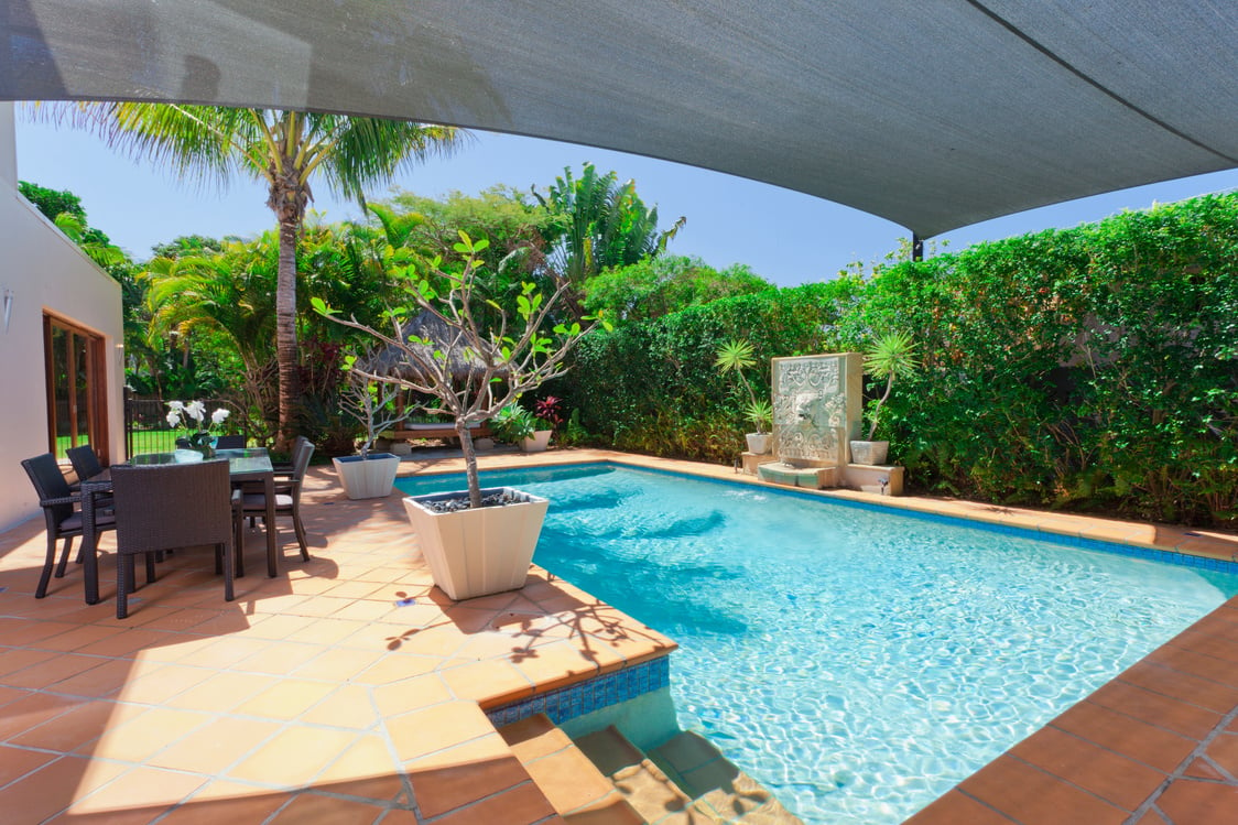 Backyard with Swimming Pool